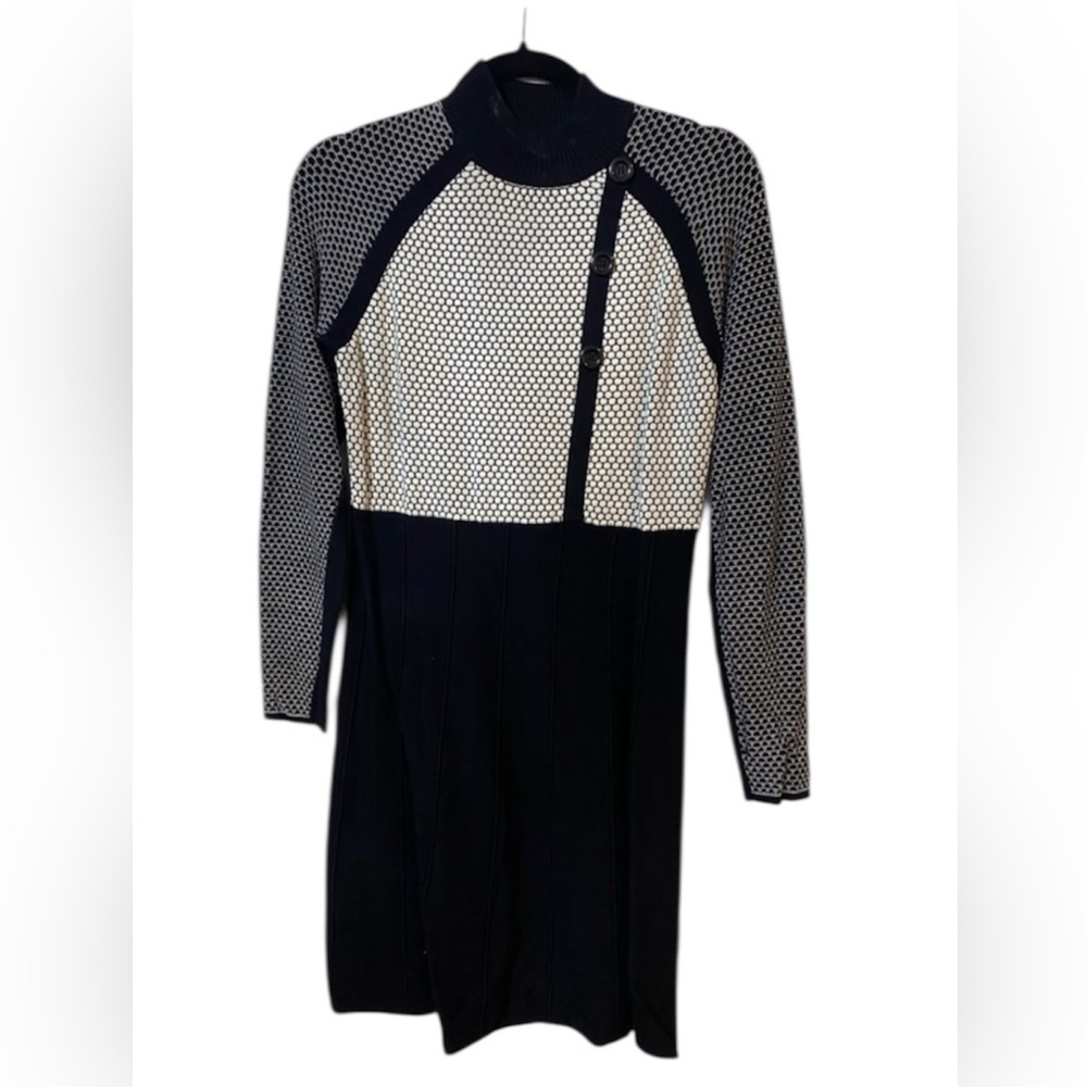 Yuka Paris sweater dress white and black size M​